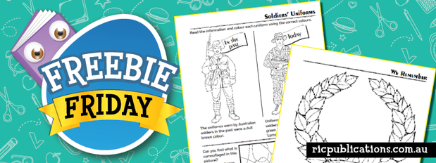 Freebie Friday: Anzac Day activities