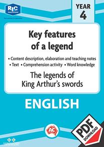 Comprehension text – The legends of King Authur's swords – Year 4 ebook