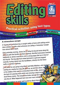 Editing Skills – Practical activities using text types – Ages 11+