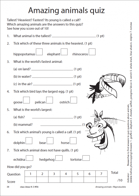 Freebie Friday - Amazing animals Freebie Friday - Amazing animals