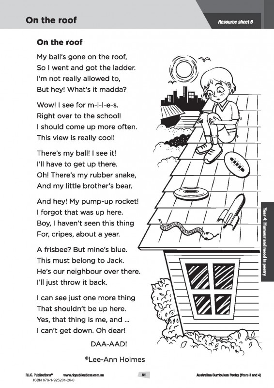 Australian Curriculum Poetry